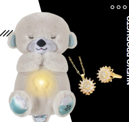 Box Regalo Antiestrés “Girasol del Amor” – Peluche que Respira + Joyería Giratori